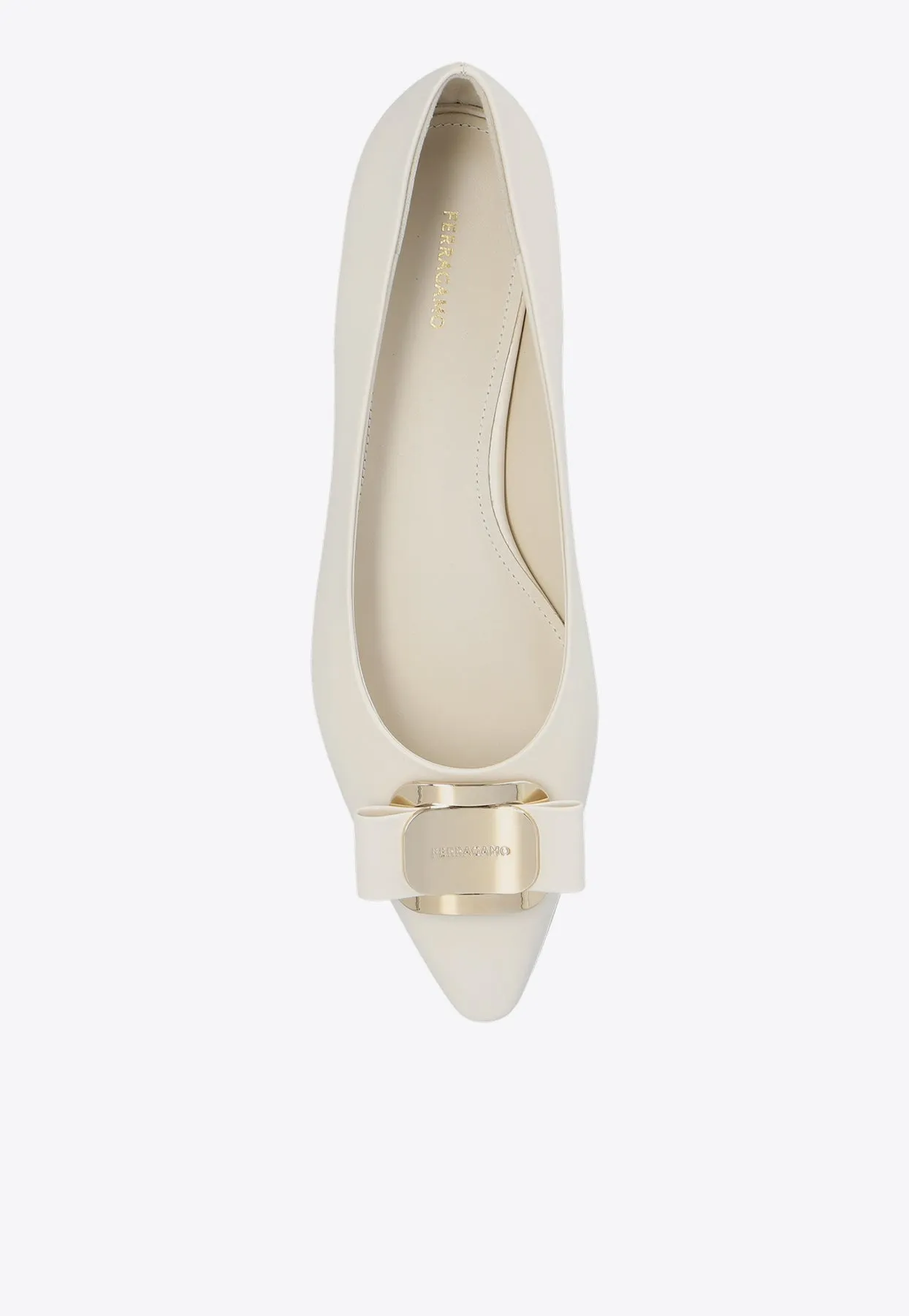 Zea Vara Bow Ballet Flats in Nappa Leather