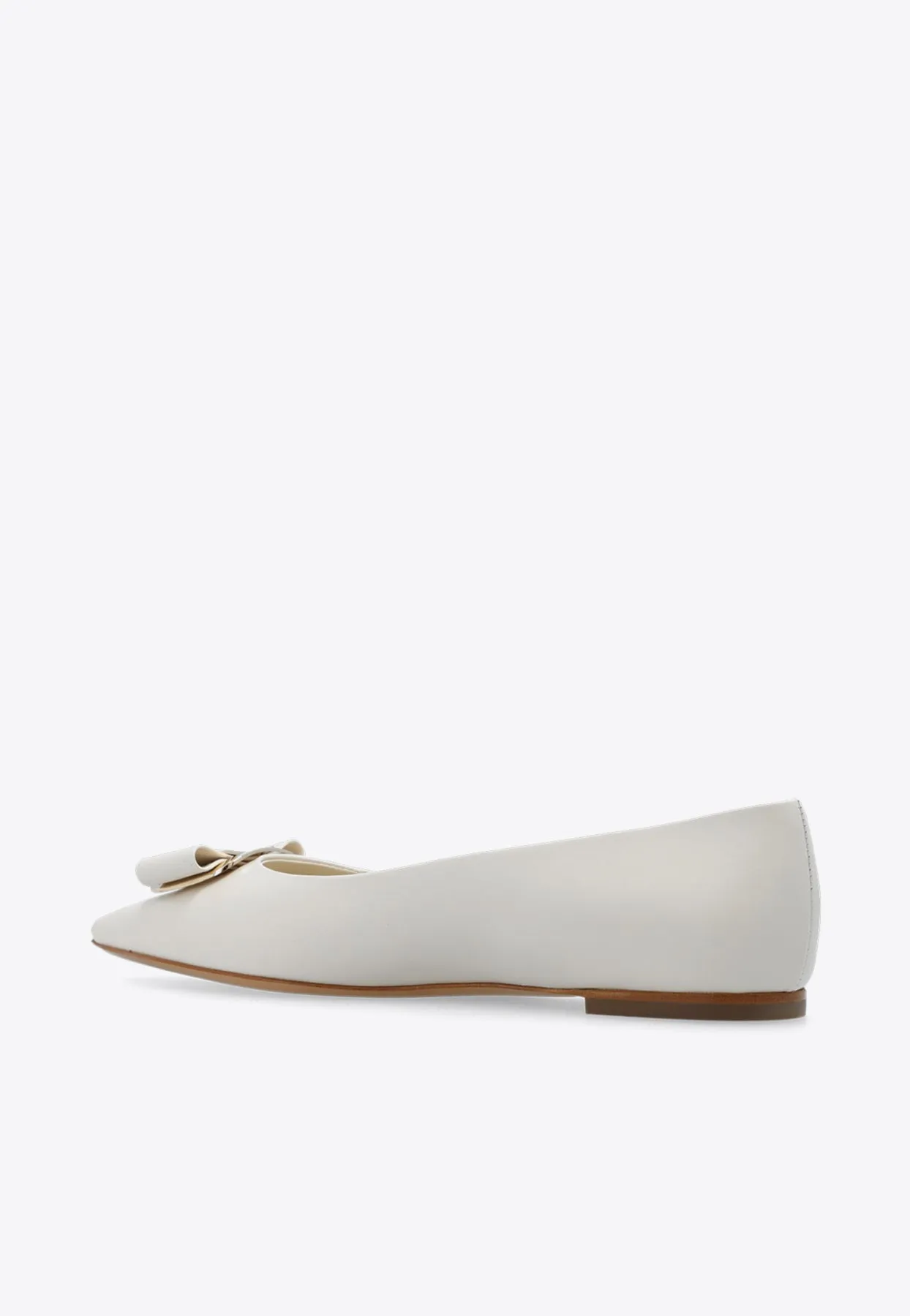 Zea Vara Bow Ballet Flats in Nappa Leather